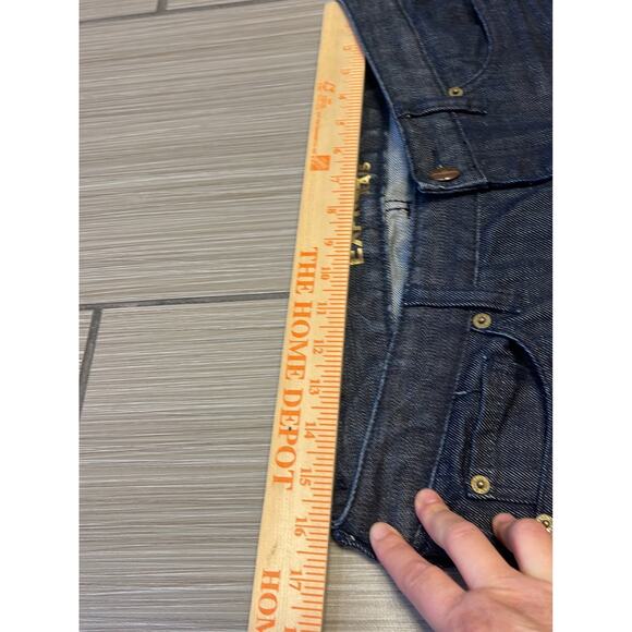 y2k grunge streetwear rodeo western cowgirl Express Stella bootcut jeans sz 8R - Picture 9 of 11